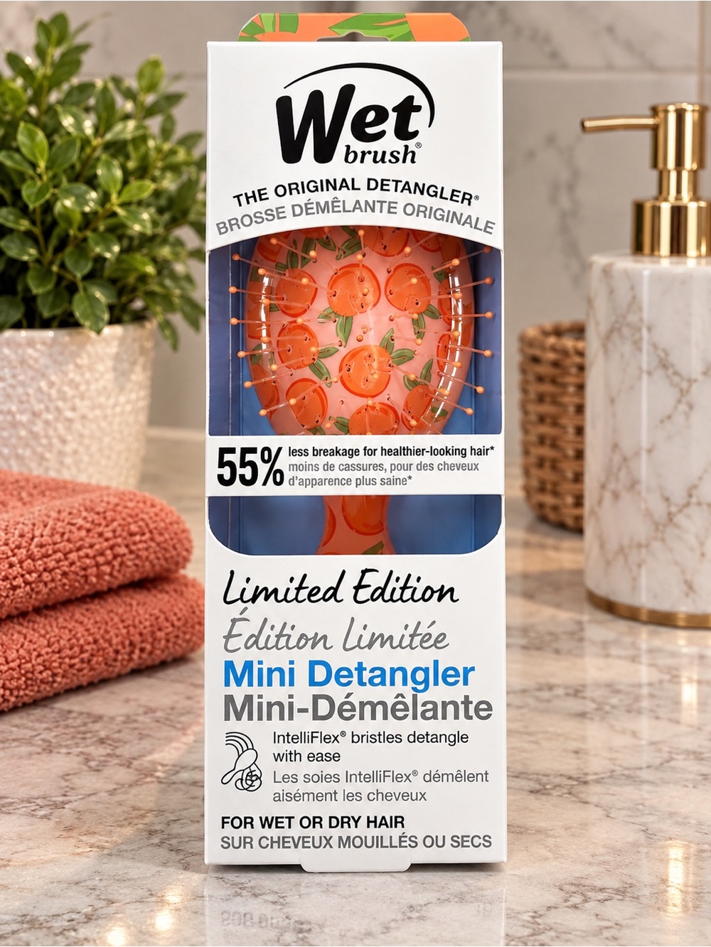Wet Brush Limited Edition Orange Mini Detangler